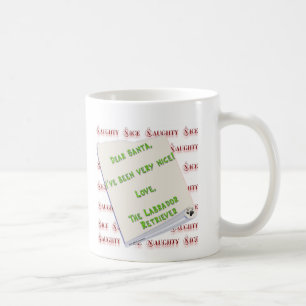 Caneca De Café Labrador Retriever Naughn ou Nice
