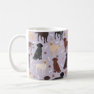 Caneca De Café Labrador Retriever Patas e Ossos Café Mug