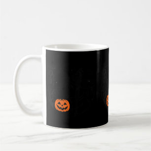 Caneca De Café Labrador Retriever Preto Assustador de Halloween F