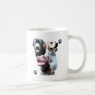 Caneca De Café Labrador Retriever Trio