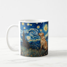 Caneca De Café Labrador Retriever Yellow Lab Dog StarNight
