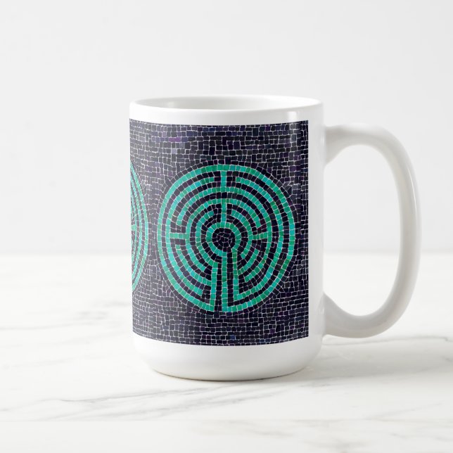 Caneca De Café LABYRINTH III Tall White Mug (Direita)