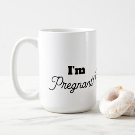 Caneca De Café Lace Falso para Futuros Pais