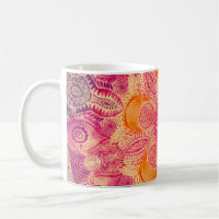 Lace Ornament Mandala: Round Watercolor Design