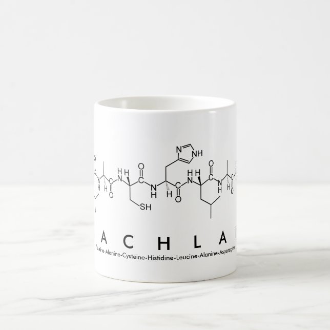 Caneca De Café Lachlan peptide name mug (Centro)