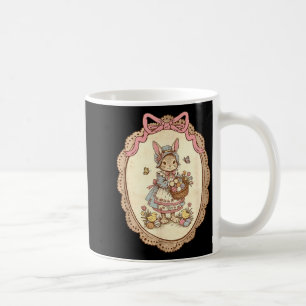 Caneca De Café Laço Coquete Coelho Coelhinho Ovos Feliz Páscoa