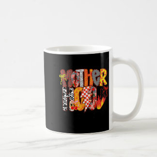 Caneca De Café Laço Coquete de Xadrez Cereja Mãe Preparada