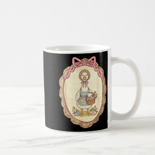 Caneca De Café Laço Coquete Fofa Páscoa Ovos De Coelho Feliz Ea