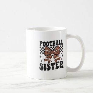 Caneca De Café Laço Coquete Futebol Americano Irmã Dia de Jogo Aç