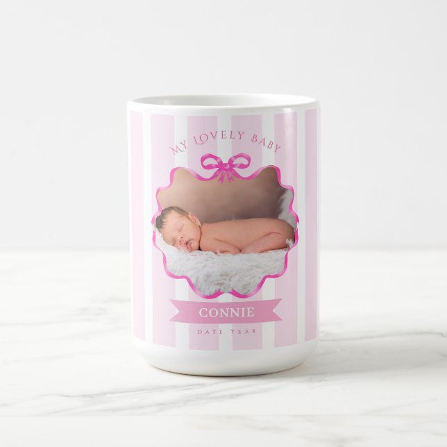 Caneca De Café Laço de Arco Menina Recém-Nascida (Centro)