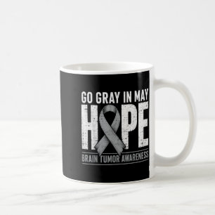 Caneca De Café Laço de Conscientização do Tumor Cerebral Esperanç