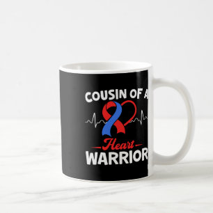 Caneca De Café Laço de conscientização sobre doenças cardíacas de
