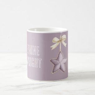 Caneca De Café Laço de Creme de Estrela Roxa