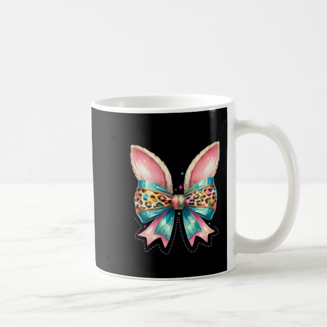 Caneca De Café Laço de Páscoa com orelhas de coelho  (Direita)