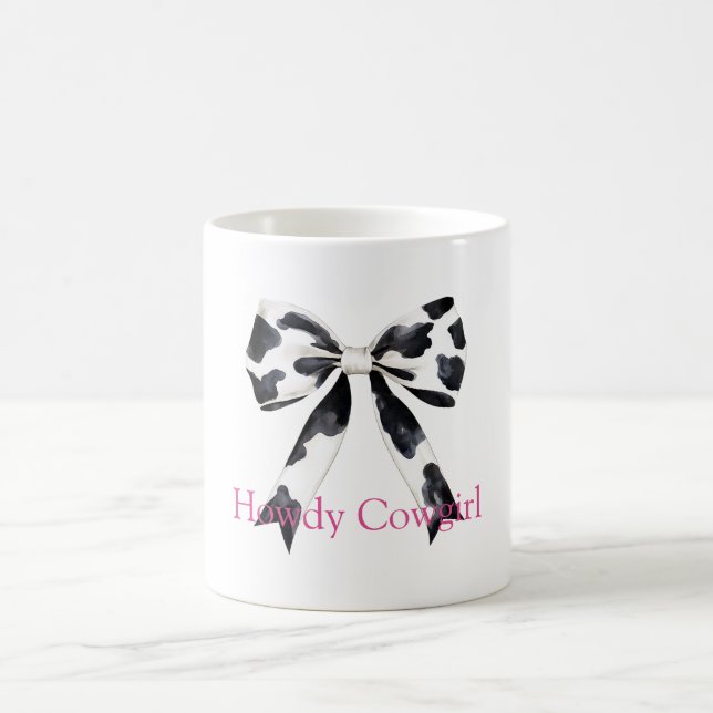 Caneca De Café Laço Estampa Vaca Preto Branco (Centro)