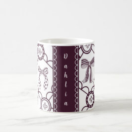Caneca De Café Laço Marrom Coquete
