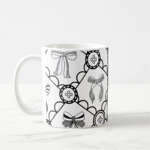Caneca De Café Laço Preto Coquete