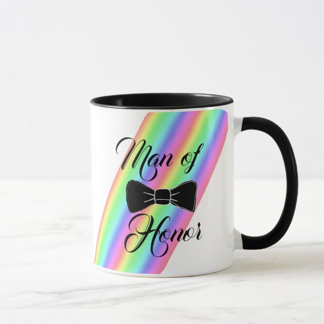 Caneca de Café Laço Preto Homem de Honra (Direita)