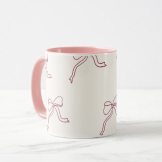 Caneca de Café - laço rosa estético 🎀