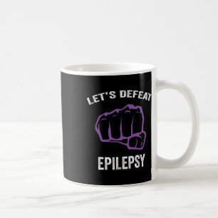 Caneca De Café Laço Roxo de Conscientização da Epilepsia - Consci