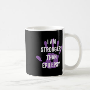 Caneca De Café Laço Roxo de Conscientização sobre Epilepsia - Con