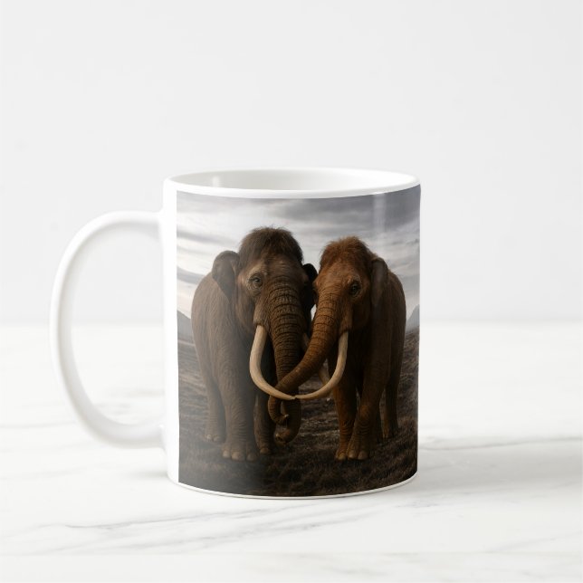 Caneca De Café Laço Sereno de Mamute (Esquerda)