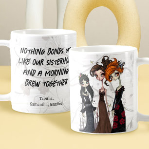 Caneca De Café Laços de Irmandade Melhores Amigas