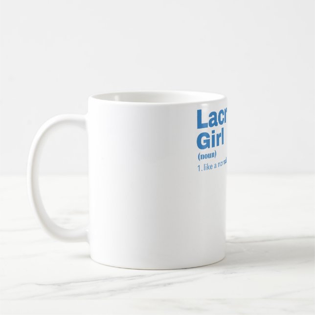 Caneca De Café Lacrosse Girl - Lacrosse (Esquerda)