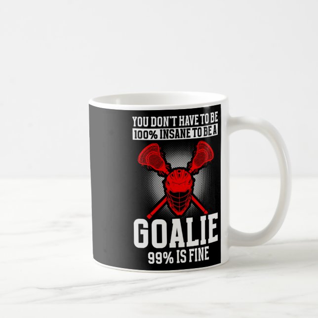 Caneca De Café Lacrosse Goalie Lacrosse Luvas Stick Lax Goalie 1 (Direita)