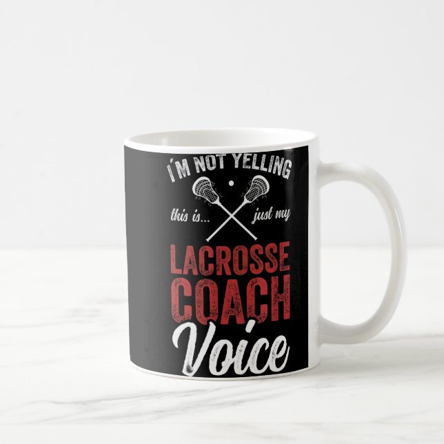 Caneca De Café Lacrosse LAX American Flag  (Direita)
