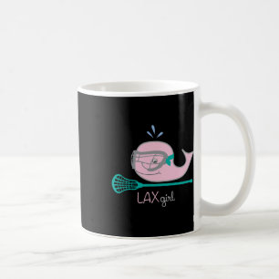Caneca De Café Lacrosse Para Raparigas De Máscara De Baleia Cor-D