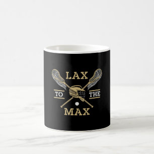 Caneca De Café Lacrosse Player Lax To Max Stick Funny Gift