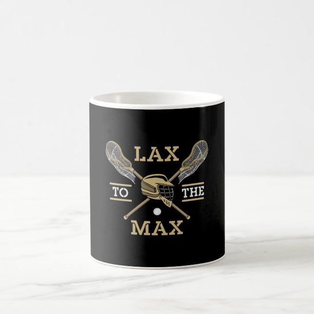 Caneca De Café Lacrosse Player Lax To Max Stick Funny Gift (Centro)