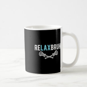 Caneca De Café Lacrosse Re Lax Relaxe Bruh Engraçados Piadas Humo