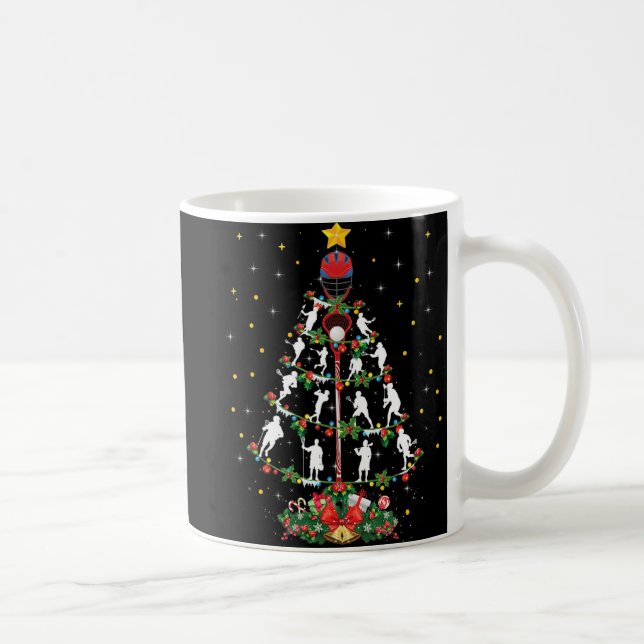 Caneca De Café Lacrosse Sports Lover Xmas Santa Hat Lacrosse Chri (Direita)
