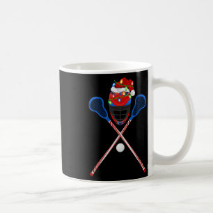 Caneca De Café Lacrosse Sports Lover Xmas Santa Hat Lacrosse Chri