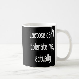 Caneca De Café Lactose Não Pode Tolerar-Me Leite Engraçado Vegan