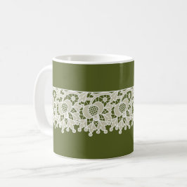 Caneca De Café Lacy Green Coffee Mug