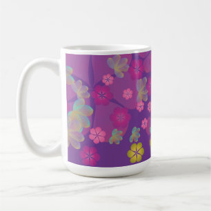 Caneca De Café Lacy Lotus Purple