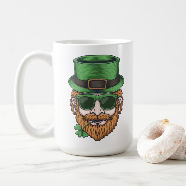 Caneca De Café Lad irlandês bonito (Com Donut)