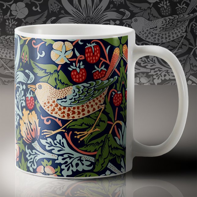 Caneca De Café Ladrão de Morango William Morris (Criador carregado)
