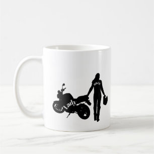 Caneca De Café Lady BIKER 