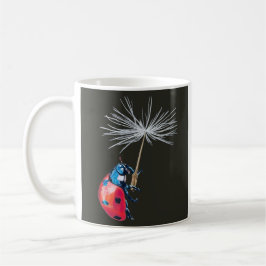 Caneca De Café Lady Bug E Dandelion Seed