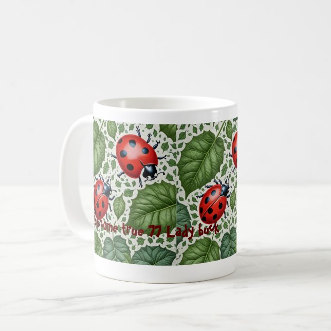 CANECA DE CAFÉ LADY BUG LUCK MUG (Frente Esquerda)