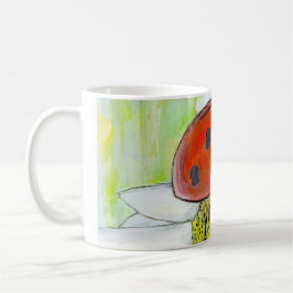 Caneca De Café Lady Bug on A Daisy