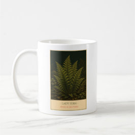 Caneca De Café Lady Fern – Vintage Botanical Mug