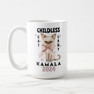 Caneca De Café Lady Gato Sem Fios para Kamala