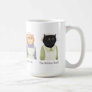 Caneca De Café LADY GATOS, Tall White Mug + Text