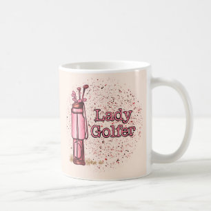 Caneca De Café Lady Golfer