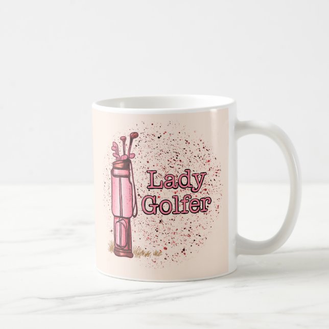 Caneca De Café Lady Golfer (Direita)